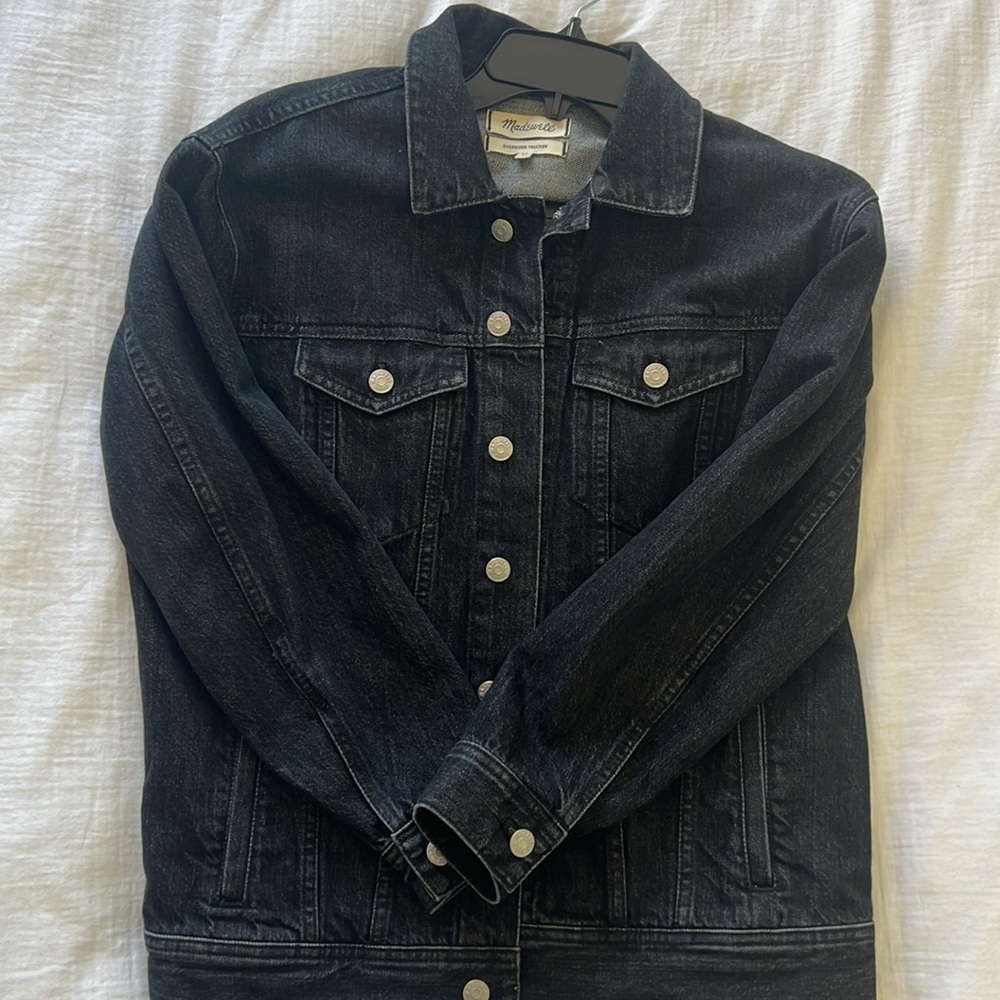 Madewell oversize trucker jacket, xs